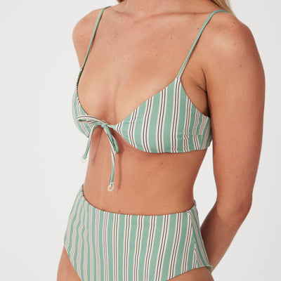 Myrtle Pinstripe Tie Bikini