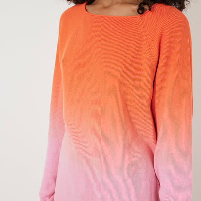 Pink Ombre Merino Knit Top