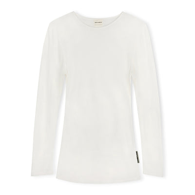 Rib Hemp Long Sleeve Top - Black