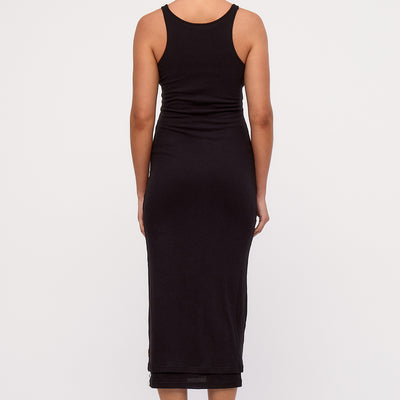 Rib Hemp Midi Dress