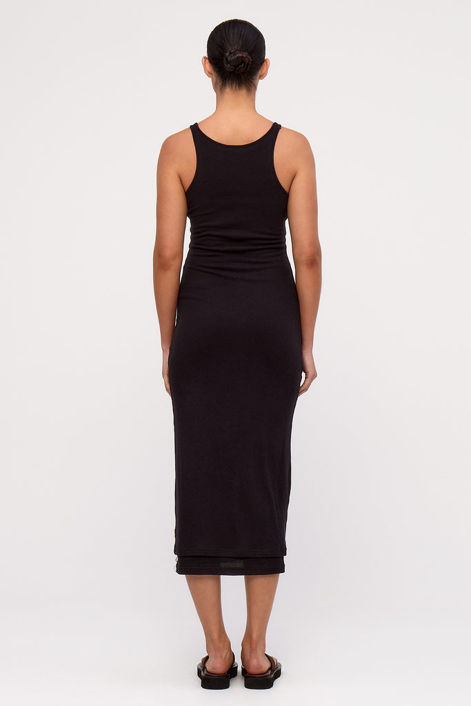 Rib Hemp Midi Dress