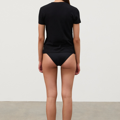 Rib Hemp T-Shirt - Black