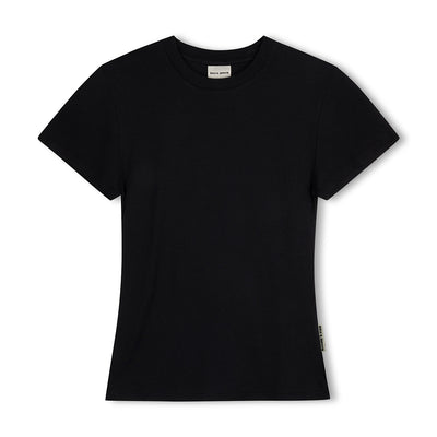 Rib Hemp T-Shirt - Black