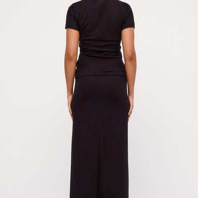 Rib Hemp T-Shirt - Black