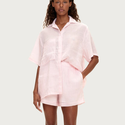 Soft Pink Ramie Shirt
