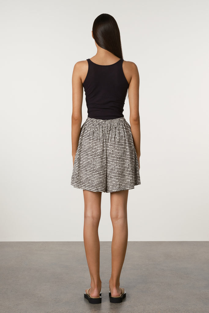 Spot Tencel Shorts