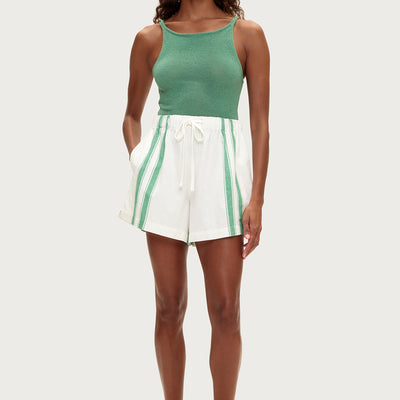  Textured Knit Tank - Green