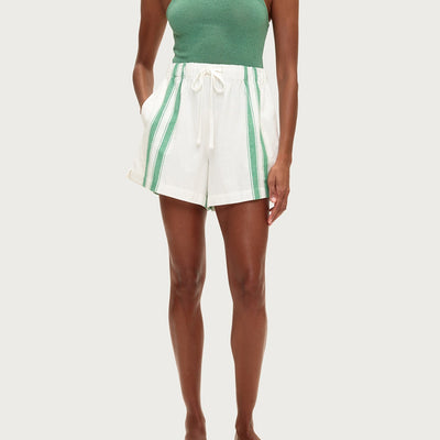 Green Stripe Shorts