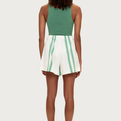 Green Stripe Shorts