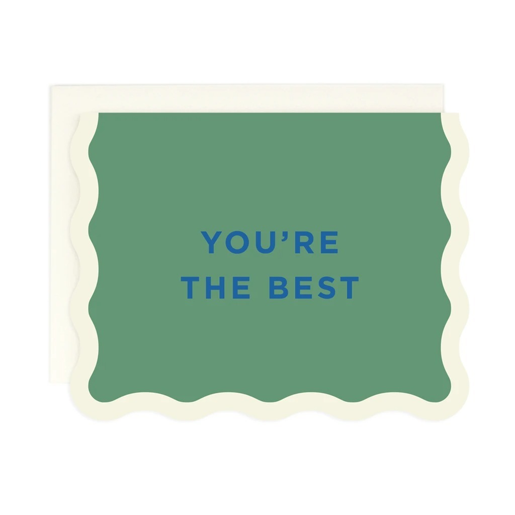 Card - You're the Best Wavy Edge