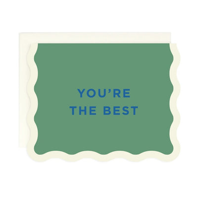 Card - You're the Best Wavy Edge