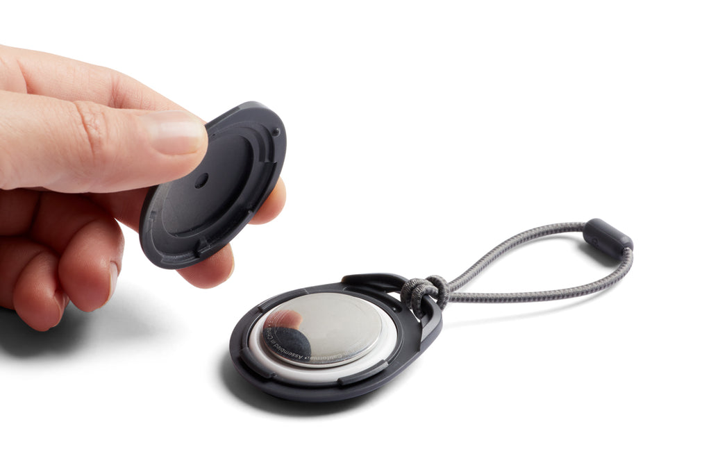 Leather AirTag Case - Black