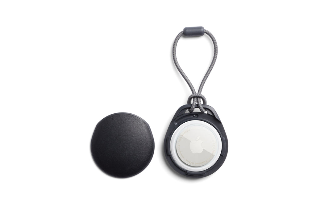 Leather AirTag Case - Black