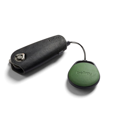 Leather AirTag Case - Evergreen