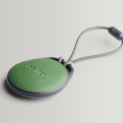 Leather AirTag Case - Evergreen