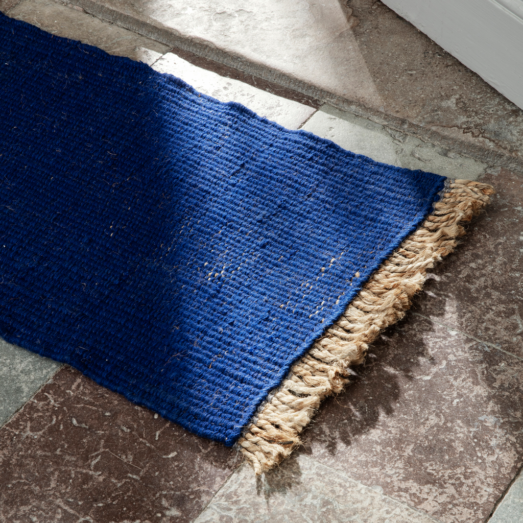 Block Doormat - Bright Blue