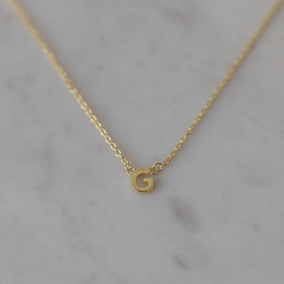 Little Letter Necklace - Gold