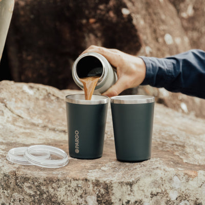 Paper Plane - Project Pargo - Insulated Reusable Cup - Charcoal