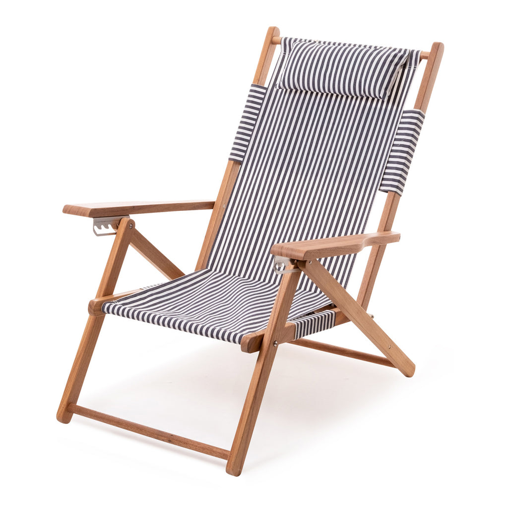 Paper Plane - Business & Pleasure - The Tommy Beach Chair - Navy Stripe