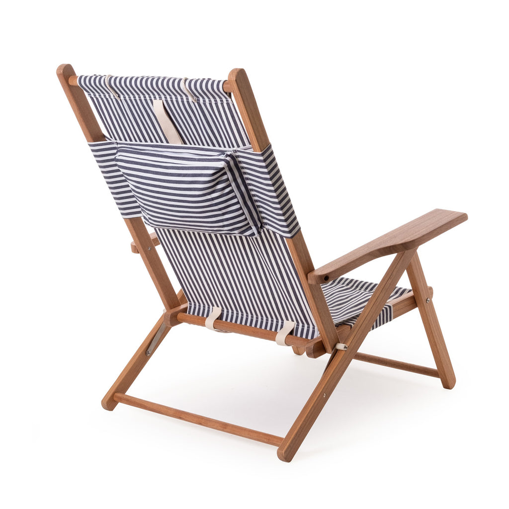 Paper Plane - Business & Pleasure - The Tommy Beach Chair - Navy Stripe