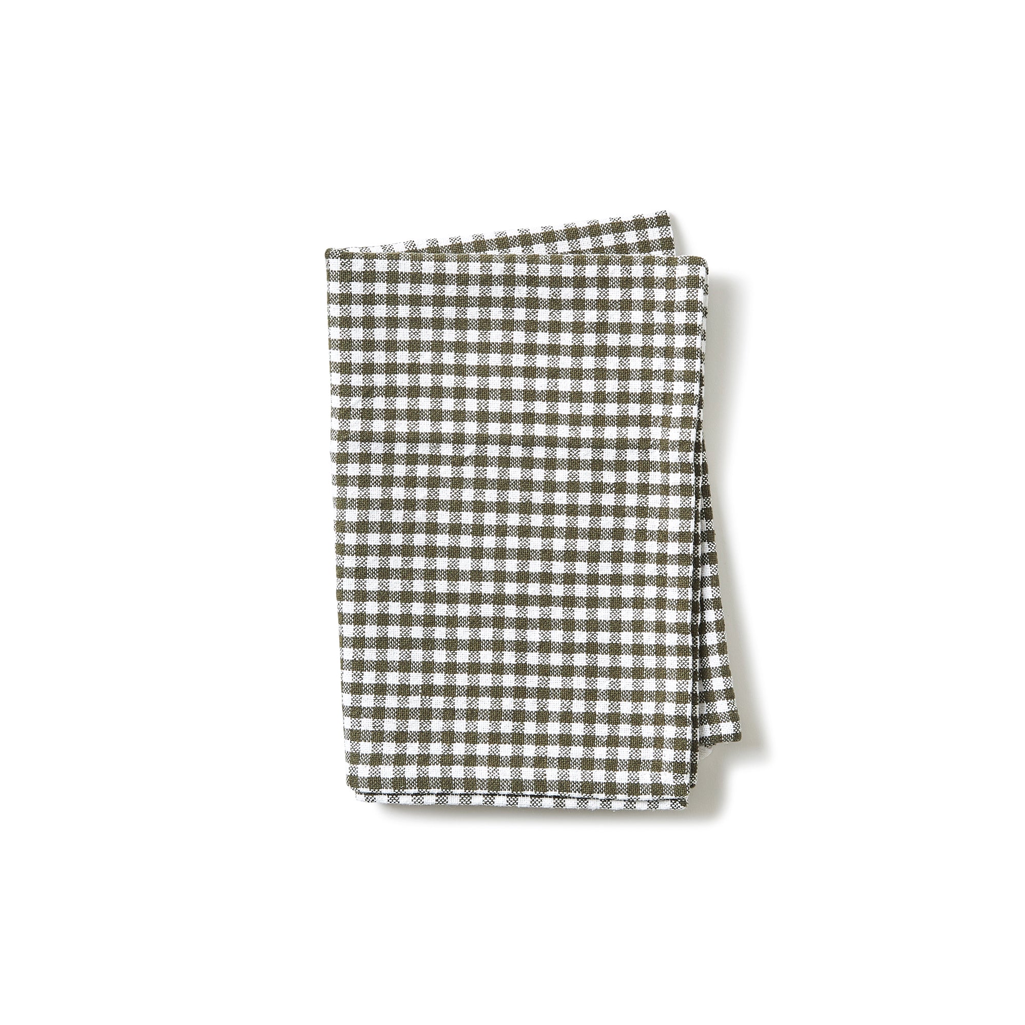 Gingham Tea Towel Olive