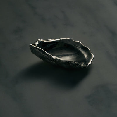 Silver Oyster Incense Holder
