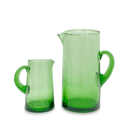 Beldi Glass Jug - Green
