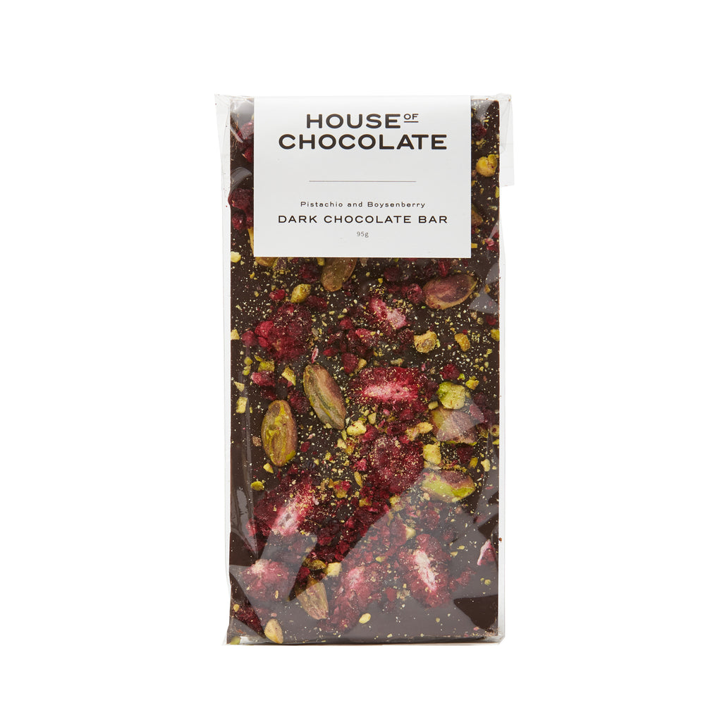 House of Chocolate - Pistachio and Boysenberry Bar - Paper Plane - NZ