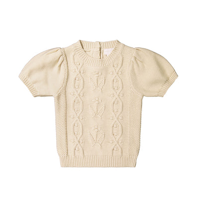 Vivienne Knitted Top - Berry Cloud