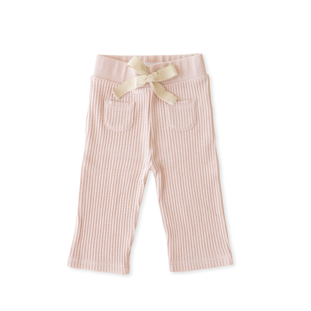 Waffle Carter Pants - Provence Dusty Pink
