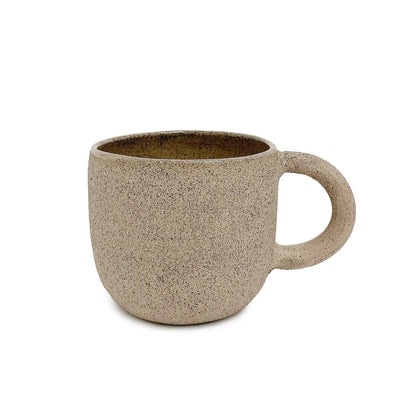 Slab Ceramics - Loop Mug - Speckled Grey