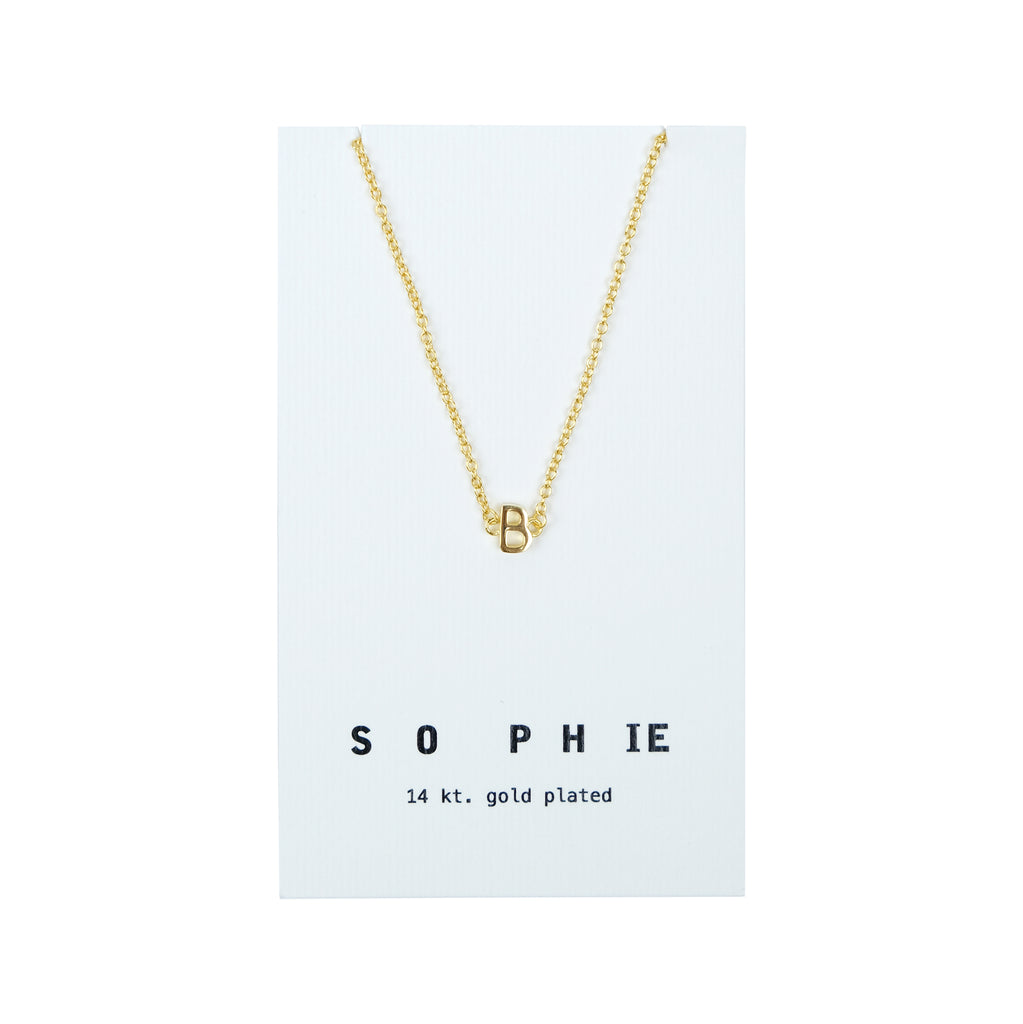 Sophie - Little Letter Necklace - Gold