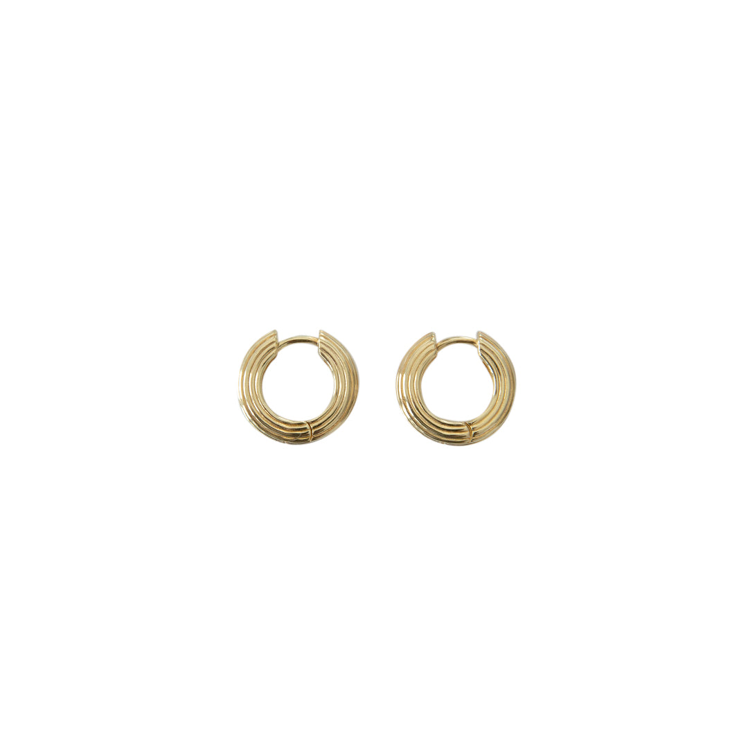 Rose Gold Gabine Huggie Earrings - CHARLES & KEITH NZ