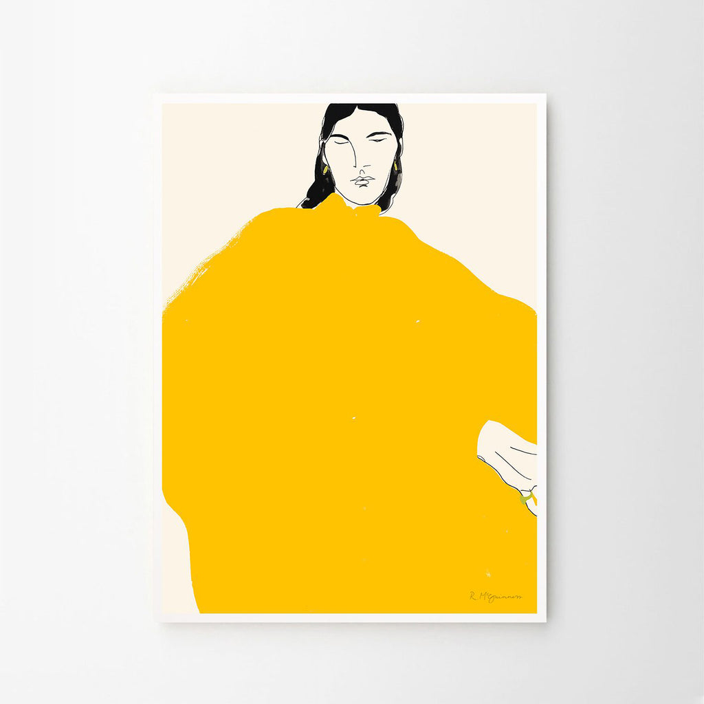 Print - Yellow Dress