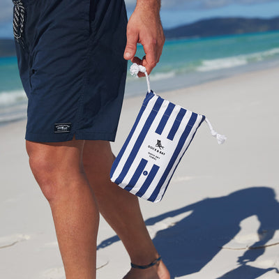 Quick Dry Beach Towel - Whitsunday Blue