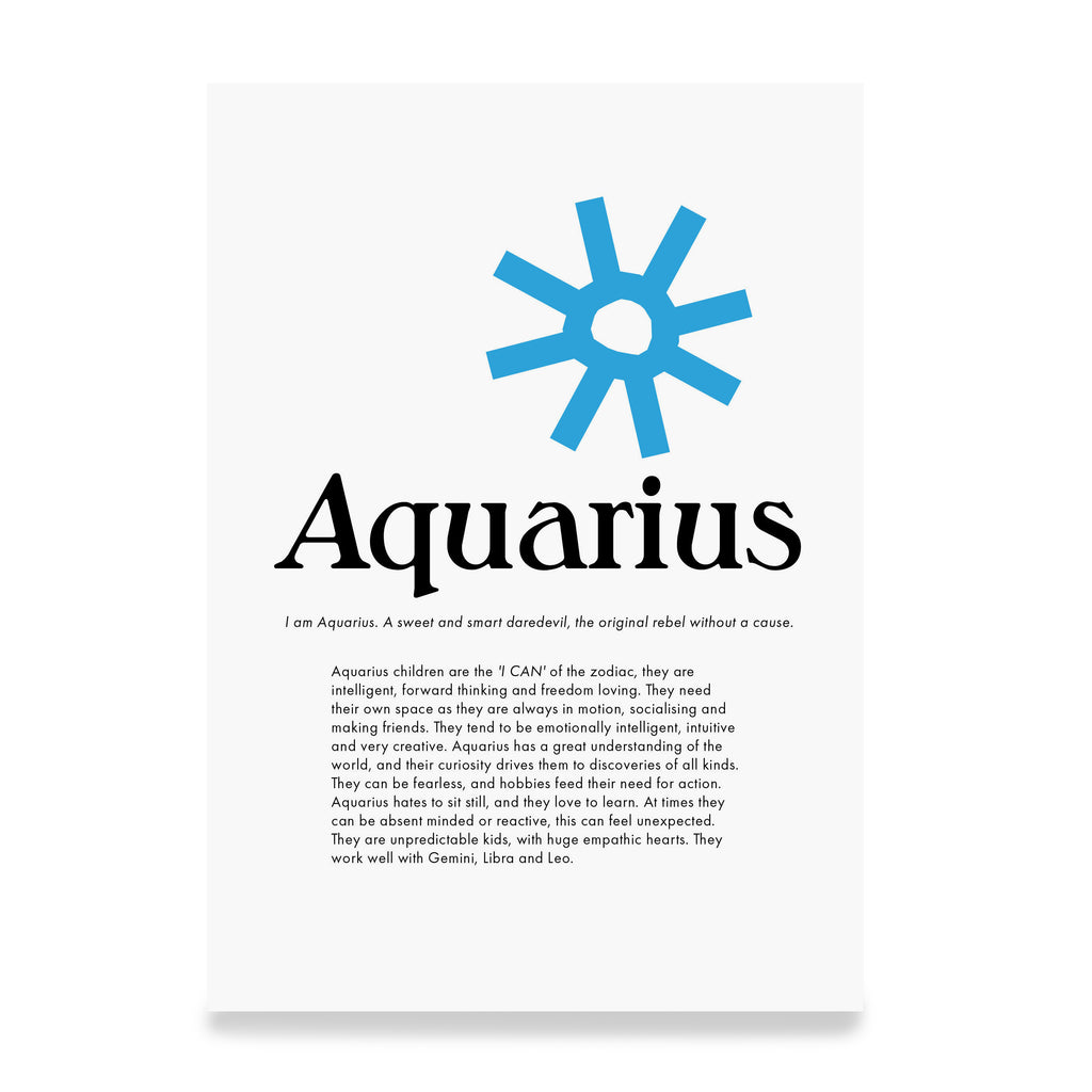 Print - Aquarius Zodiac