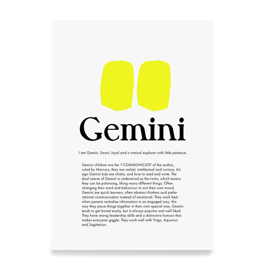 Print - Gemini Zodiac
