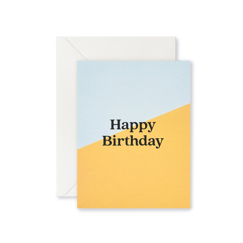 Card - Happy Birthday Yellow Angle