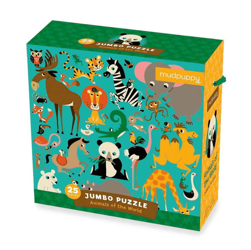 Jumbo Animals of the World Puzzle Shop Children's Games Here PAPER