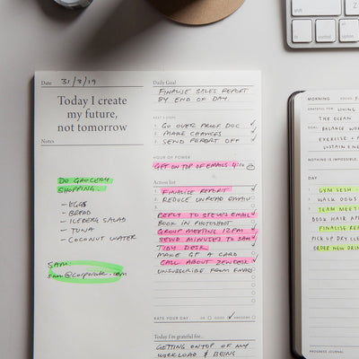 Daily Goals Desk Pad