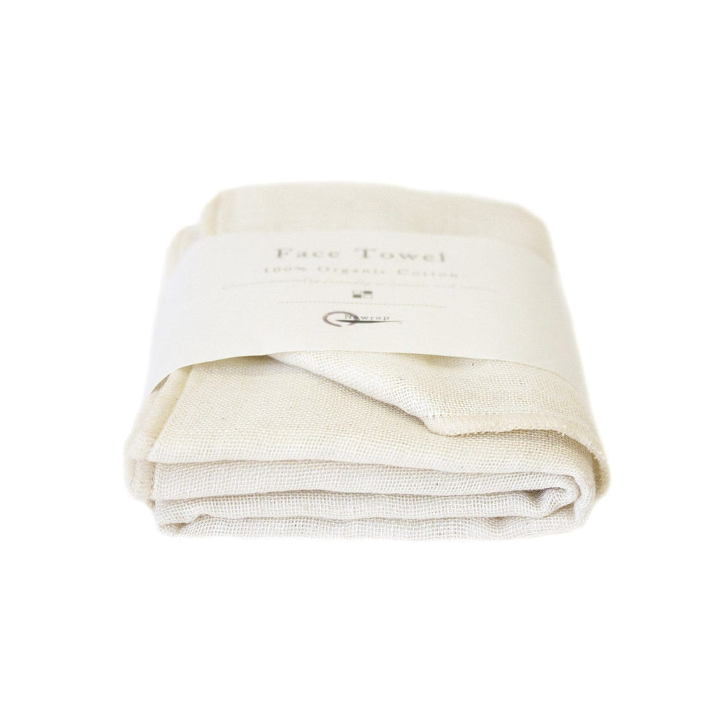 Organic Cotton Face Towel - Ivory