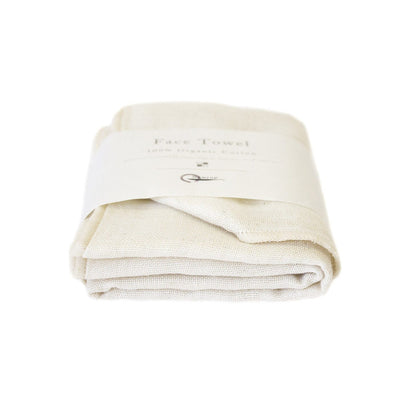 Organic Cotton Face Towel - Ivory