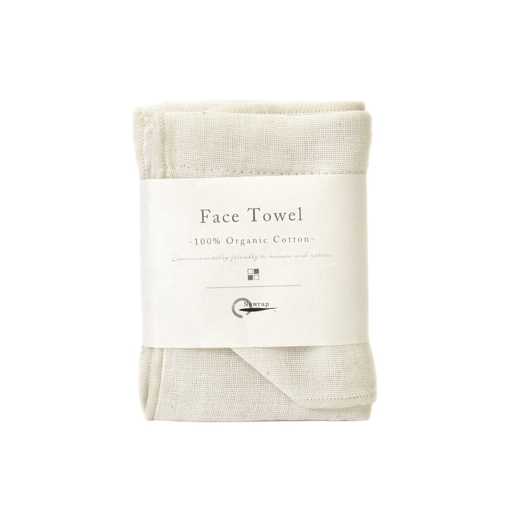 Organic Cotton Face Towel - Ivory