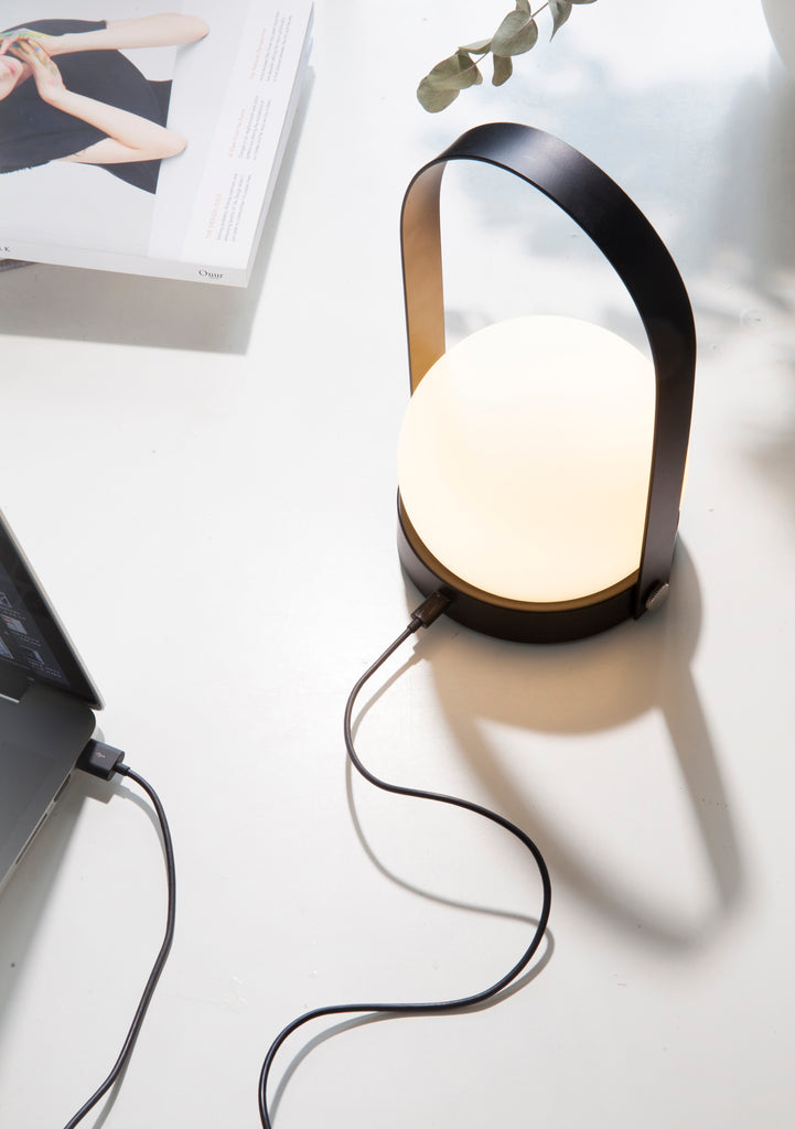 Menu Carrie LED Lamp - Black - Tauranga Stockist - Shop Online Now - Paper Plane - Lighting and Furniture 