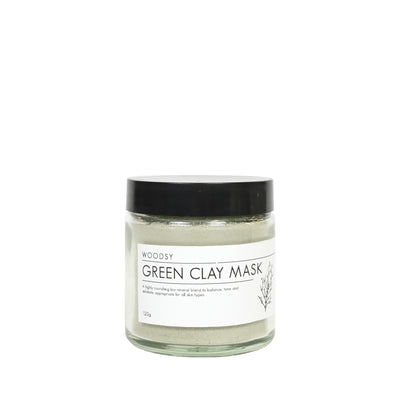Green Clay Facial Mask - Woodsy Botanics - NZ