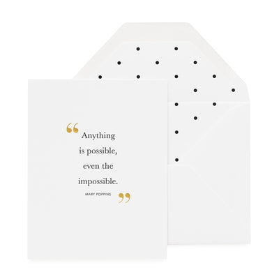 Greeting Card - Anything is Possible - Sugar Paper - NZ Stockist