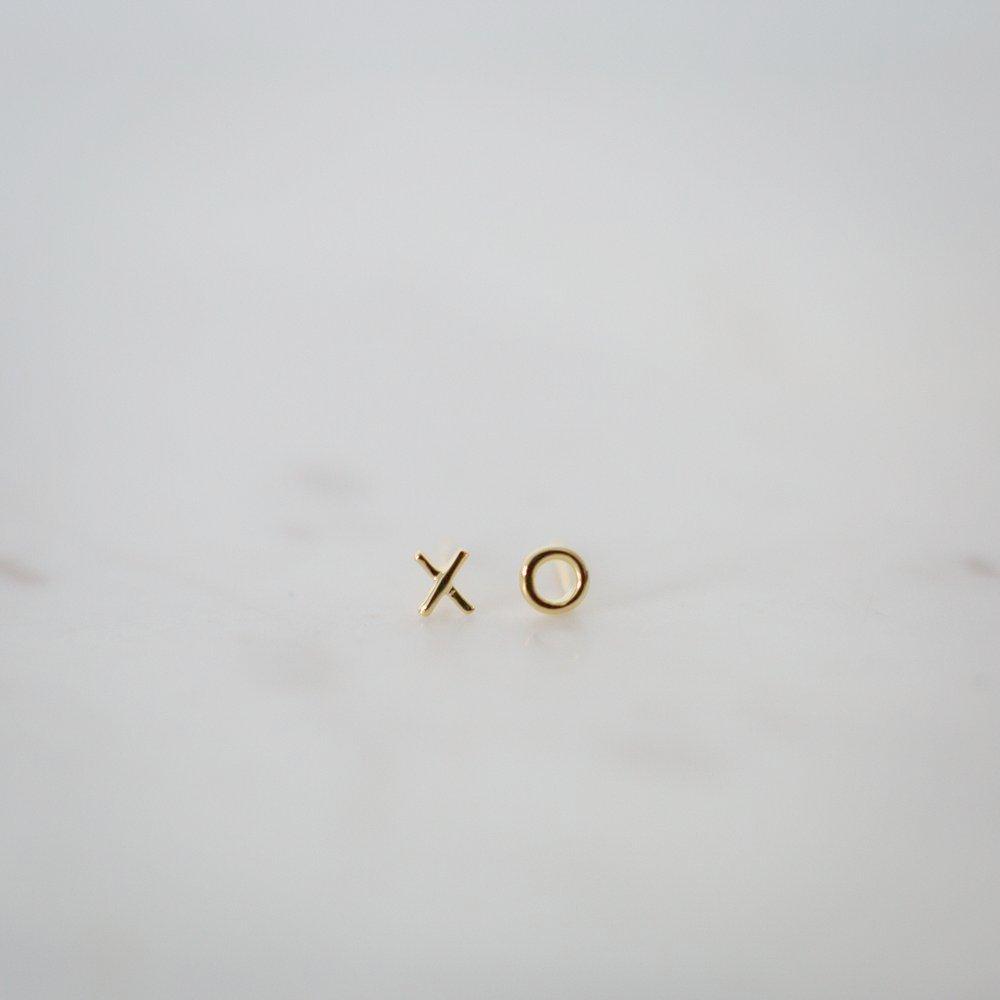 Ex Oh Earrings - Gold - Sophie Store - Jewellery - NZ